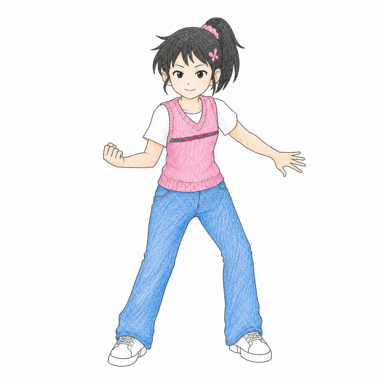 动画帧崩坏纹理清洗 Agent Skill：恢复指定彩铅画风